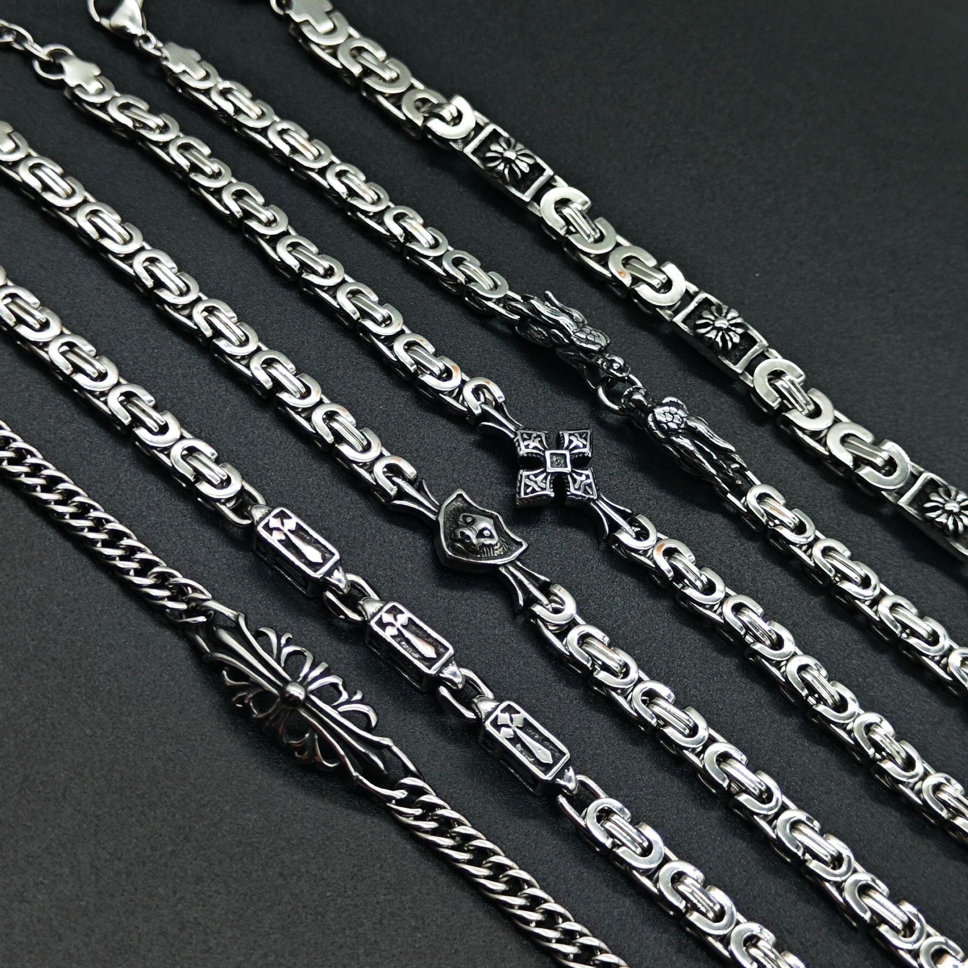 Chrome Hearts 925 Sterling silver retro bracelet