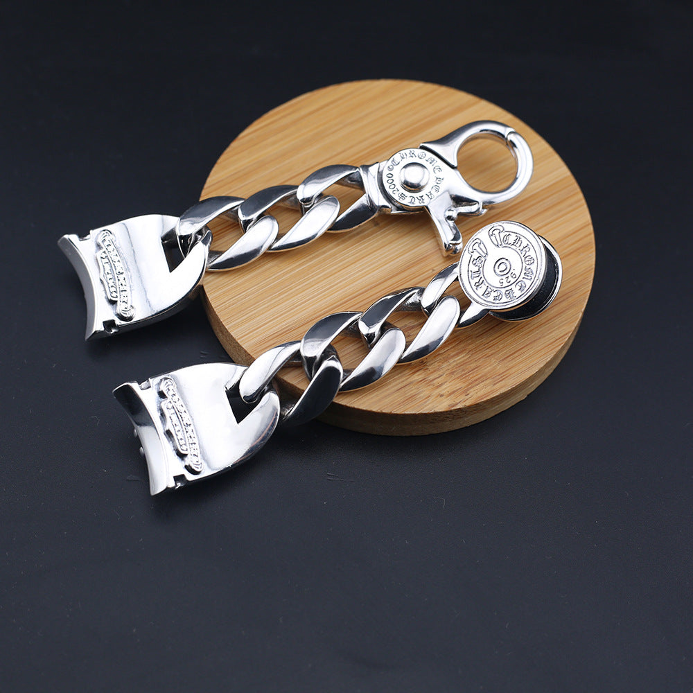 Chrome Hearts cross flower buckle watch strap