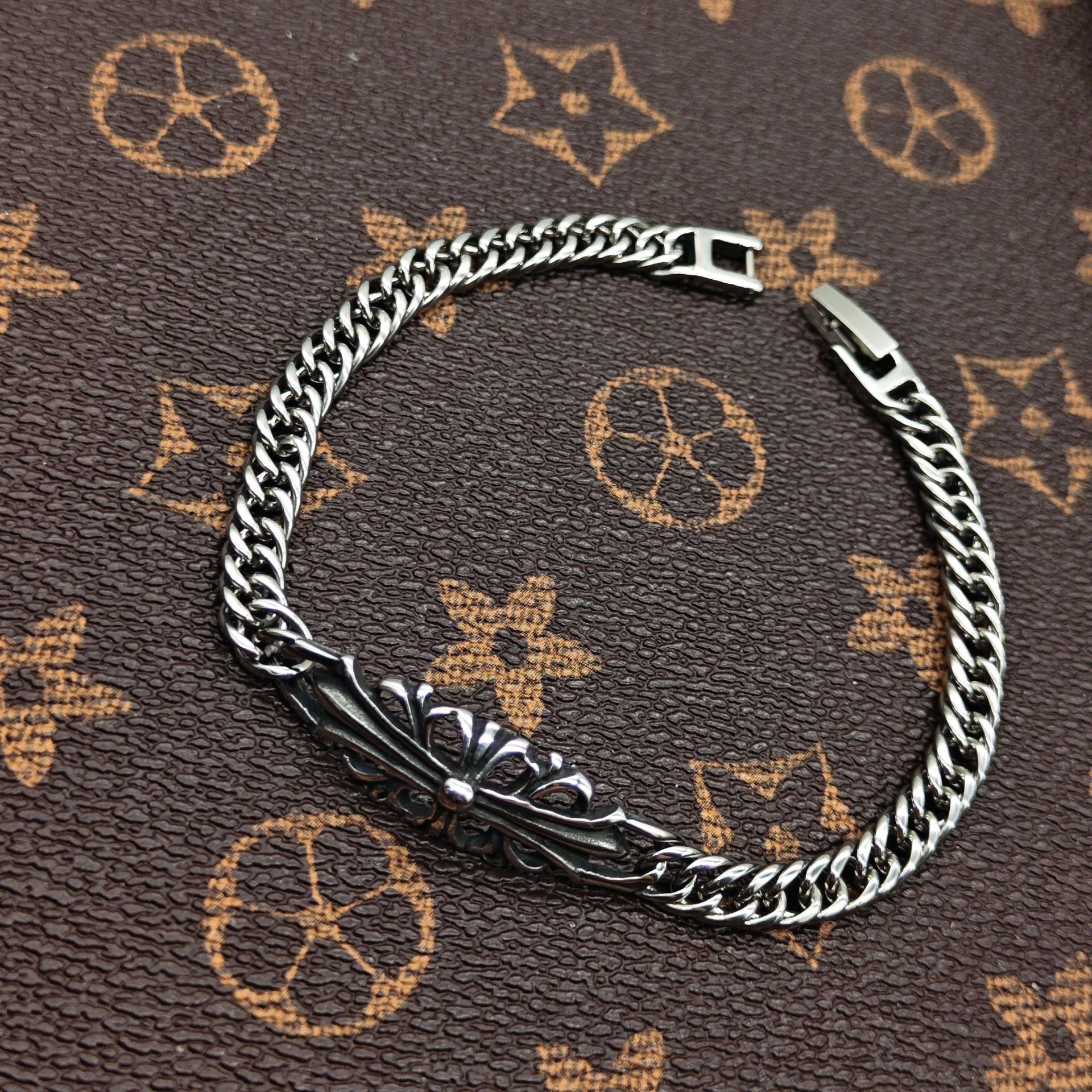 Chrome Hearts 925 Sterling silver retro bracelet